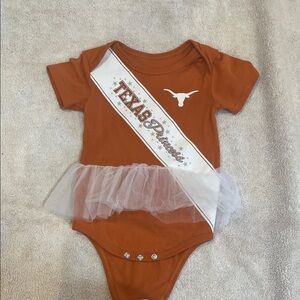 Texas Longhorns Orange Baby girl One Piece